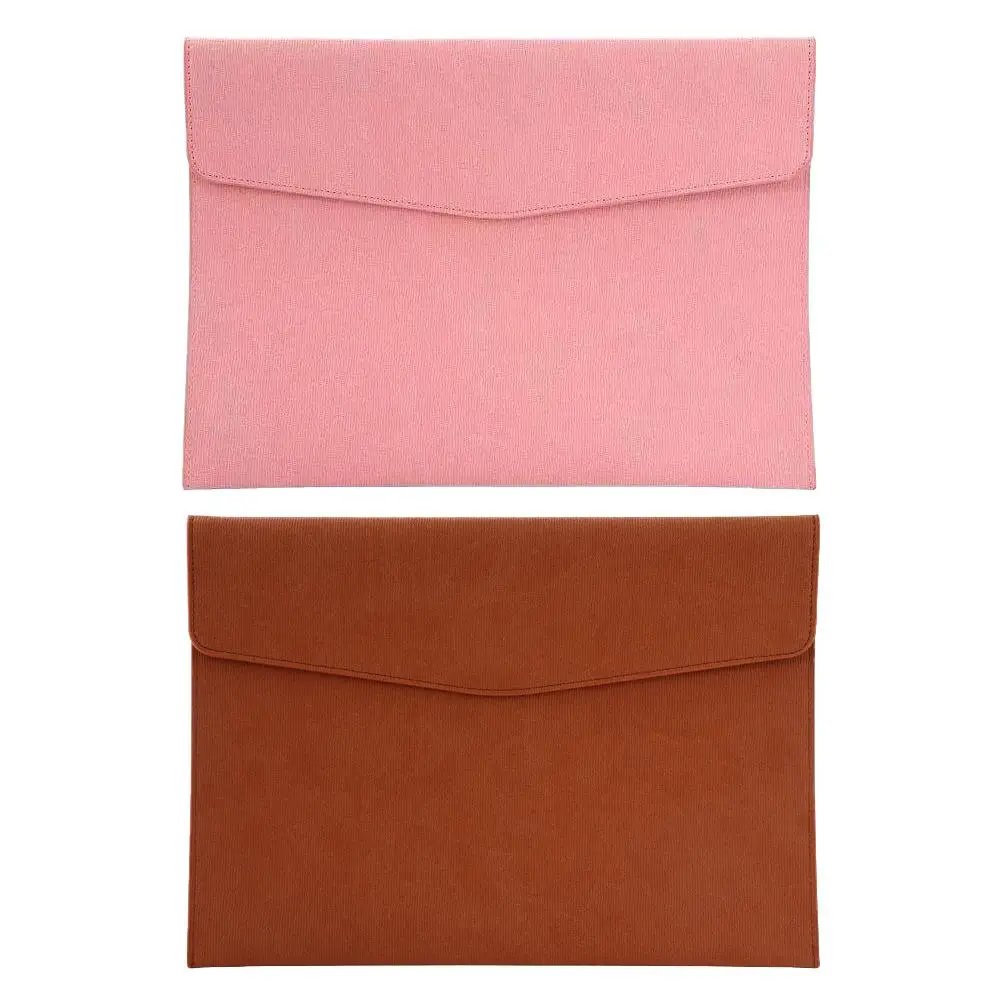

2 Pcs Briefcase Documents Bag File Business Discoloration Pu Imitation Buckle Travel Storage Bags