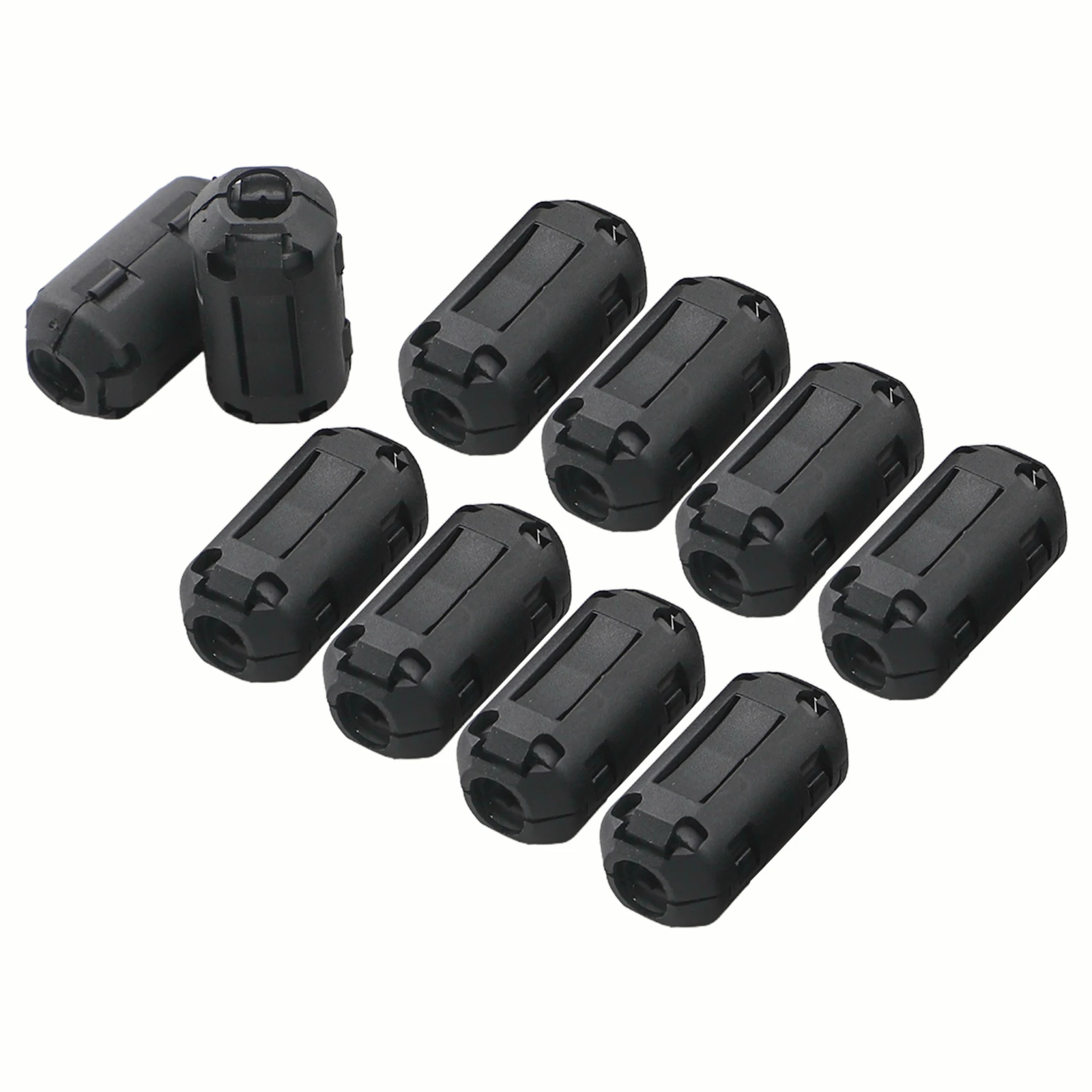 Black Cable Clip Headset Cables Optimal Performance Plastic Shell Reduce Interference Tight Fit Double Snap Design