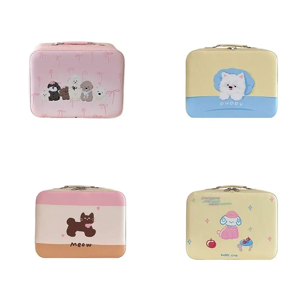 High Quality Large-capacity Mini Travel Luggage Skincare Storage Suitcase Cute Cosmetic Case with Mirror Travel Makeup Box