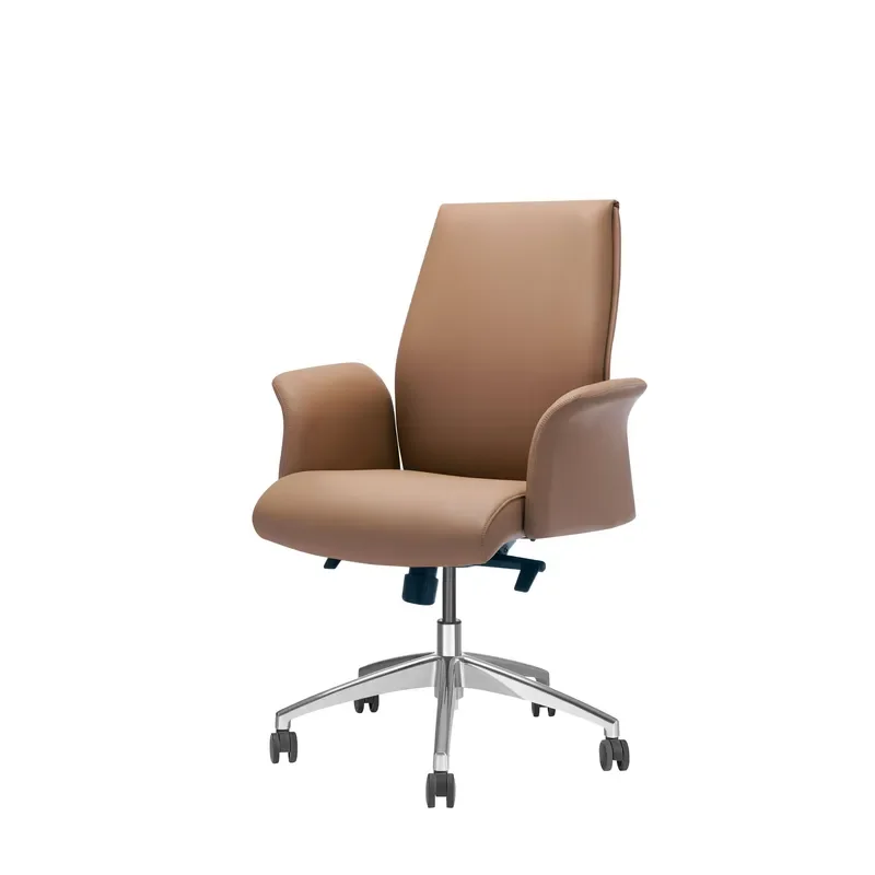 Modern High Back Executive Swivel Chair Mesh Office Seat Adjustable Manager Desk Chair PU Leather Fabric Comfortable Home