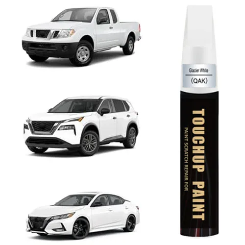 Glacier White/White(QAK) Touch up Paint Compatible with Nissan, Premium Car Scratch Remover for Deep Scratches