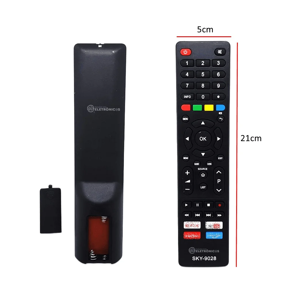 Compatible Remote Control For Philco Smart Television With YouTube Button Netflix - SK9028 LE7250