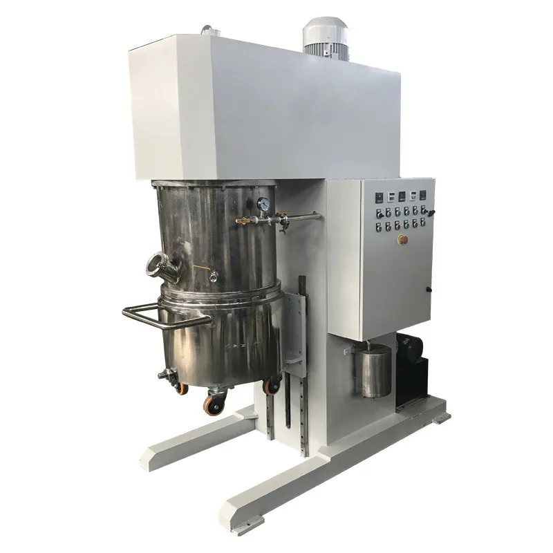 60L Double Planetary Mixer High Speed Disperser Homogenizer Vacuum Deaerator Industrial Emulsifier Mixer Equipment for