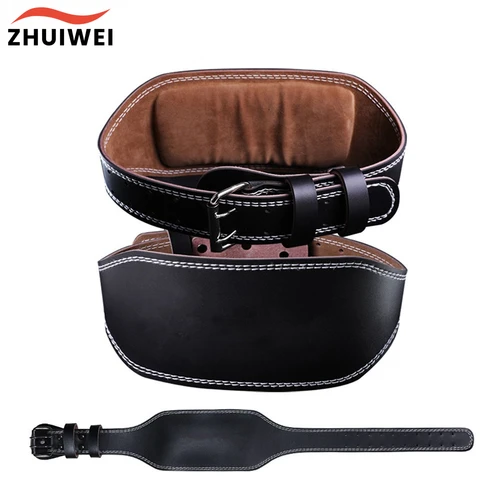 Cinturón de levantamiento de pesas de cuero ajustable, soporte de cintura, cinturón de gimnasio, envoltura ancha Unisex, correas de soporte para levantamiento de pesas