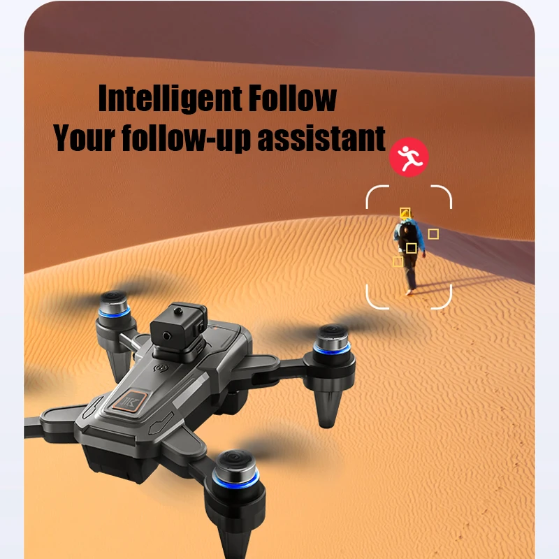 نظام تحديد المواقع RC الطائرة بدون طيار مع شاشة 4K المهنية كاميرا مزدوجة الجوي فرش تدفق الضوء ذكي تجنب العوائق أجهزة الاستقبال عن بعد