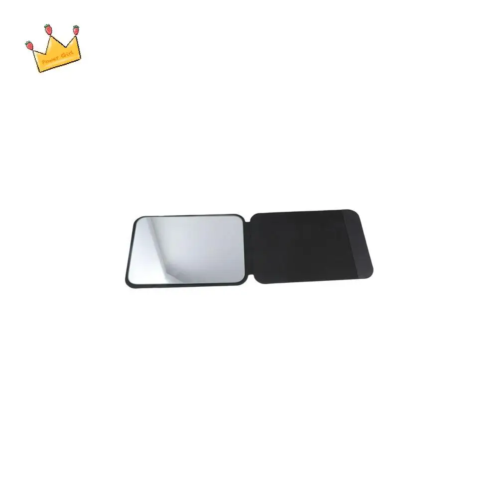 Pu Leather Desktop Stand Mirror Flower Compact Cosmetic Mirror Fold Makeup Mirror Delicate Light Weight Vanity Mirror Home Decor