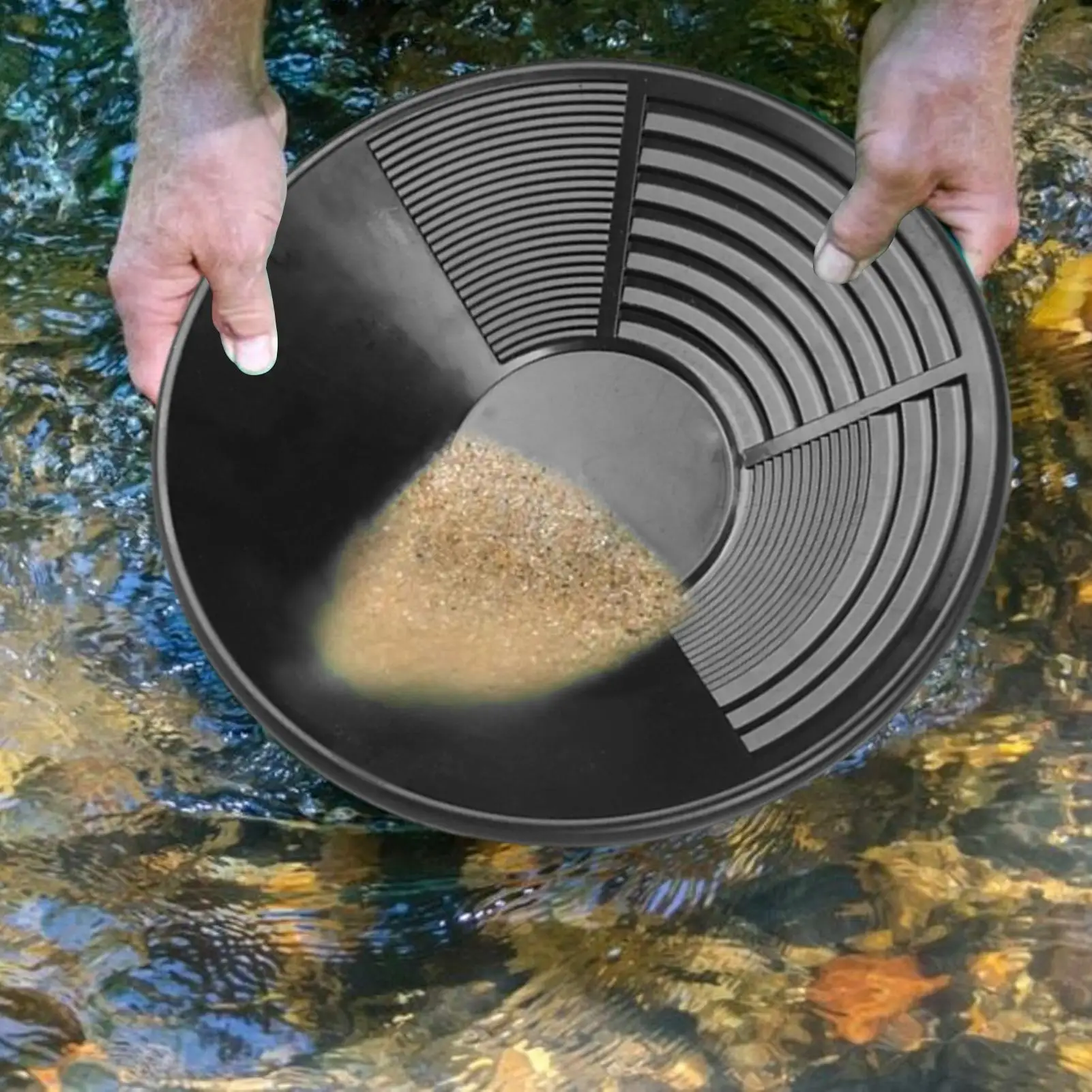 35 cm Kunststoff Gold Pan BasinH Gold Bergbau Pan Baggerarbeiten Prospektion Fluss Werkzeug Waschen Gold Panning Ausrüstung