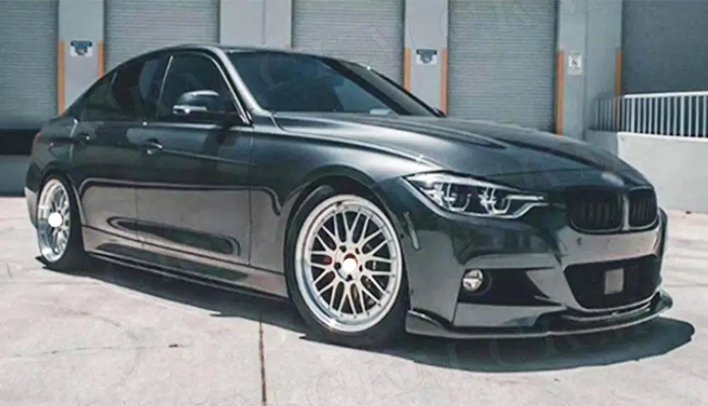 

CKMUUER Carbon Fiber Side Skirts Bumper Cover Protector For BMW 3 Series F30 2012-2018 Body Kits ABS Gloss Black Material