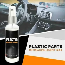 Car Plastic Restorer Ceramic Coating 2-3 Years Long-Lasting Protect Repair Whitening Black Shine Plastic Trim & Rubber Care