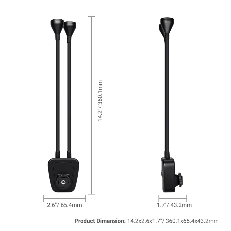 LED ARM Light Adjust Brightness and Color Temperature Light for DSLR Camera Macro Fill Light P9JD