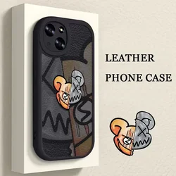For Funda iphone 15 14 13 12 11 Pro 15Pro 14Pro Max 7 8 Plus X XR XS Max XSMax SE 2020 2022 Case Cover Luxury Leather Phone Case