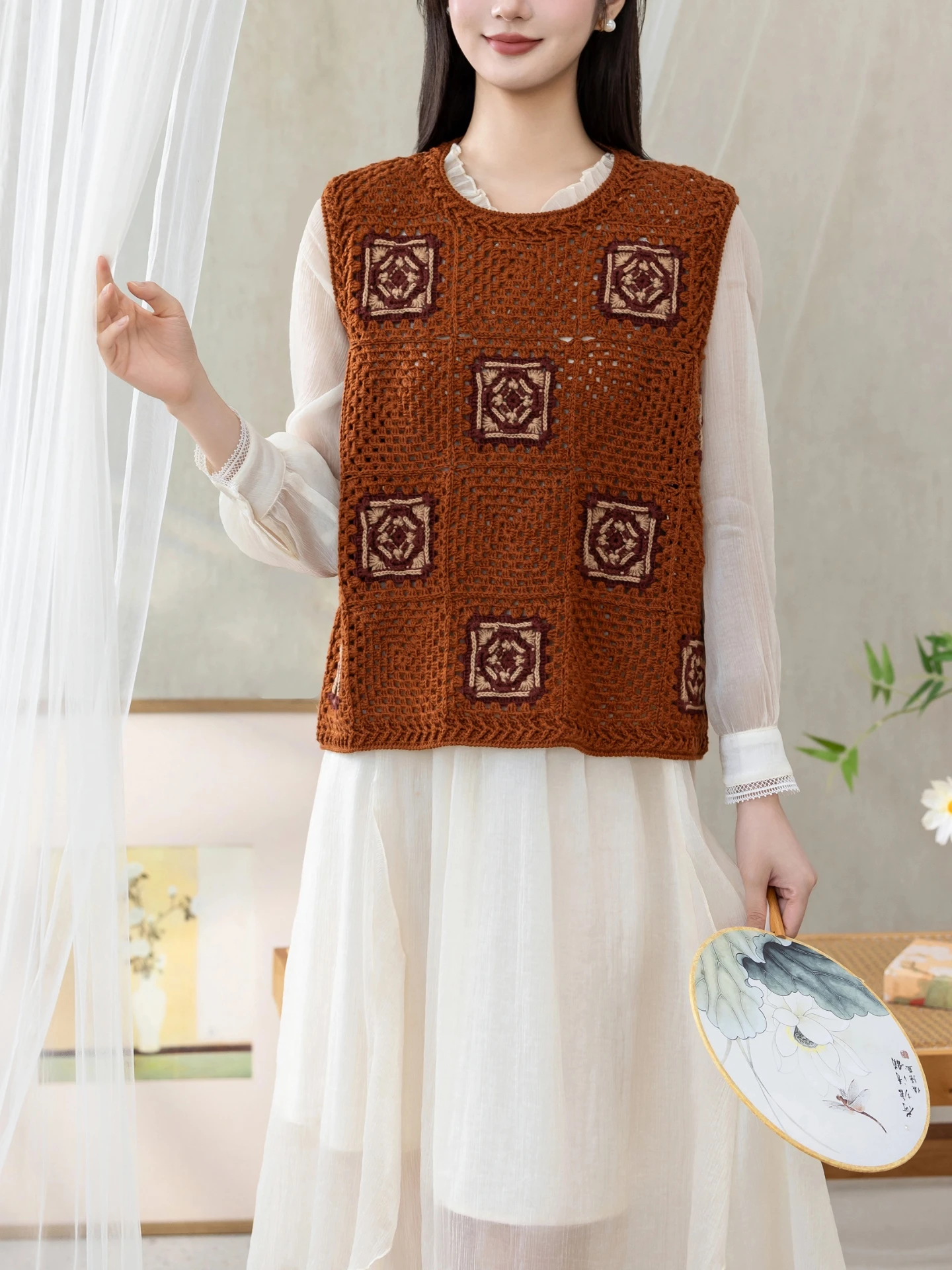 

Набор для вязания жилетов своими руками из шерстяной пряжи: крючок, спицы, моток пряжи для аксессуаров, одежды, ремней, шапок, шарфов