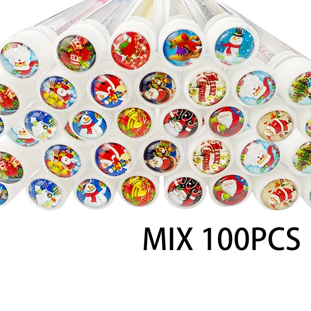 10/50 pz Natale Spazzola Per Ciglia Tubi Estensione Delle Ciglia Mascara Spazzole Bacchetta Sopracciglio Pettine Spoolies Contenitore Applicatori Strumenti