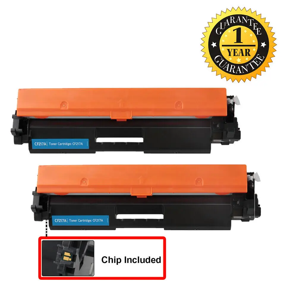 2PK Compatible Toner for HP CF217A LaserJet M102 M130fn M130fw M130nw With Chip