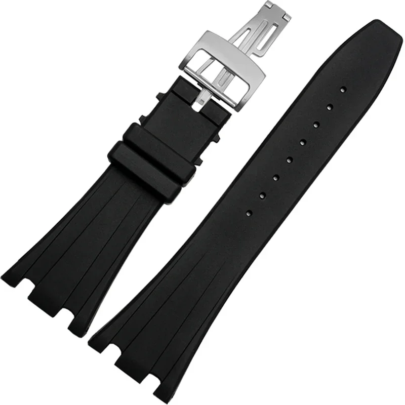 High quality Rubber watch strap 28mm watchband for AP 15703 26470SO Royal Oak offshore men\'s sports watch strap bracelet