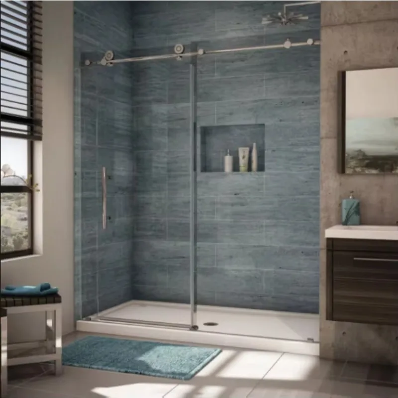 Sliding Door Shower Enclosure Rectangle Shower Room Glass Shower Cabin