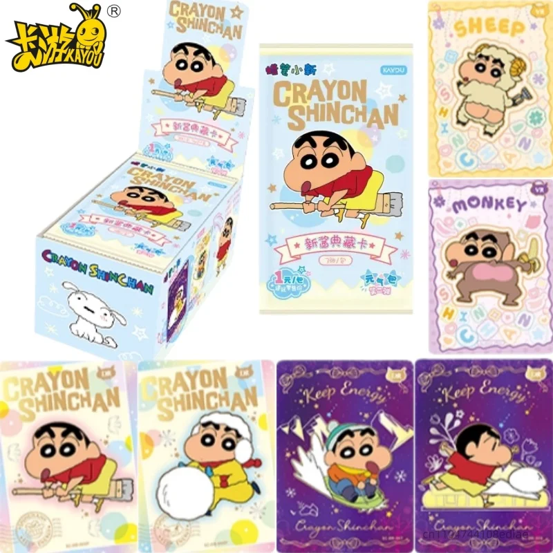

KAYOU Genuine Crayon Shin-chan Card New Sauce Collection Card Vitality Pack Issue 2th Anime Peripheral Children's Holiday Gift