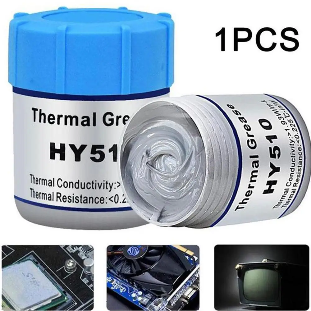 Furniture Hardware 10g Hy510 Cpu Thermal Grease Compound Heat Paste Tasteless Non-toxic Non-corrosive Paste Silicone Conduc N6z4