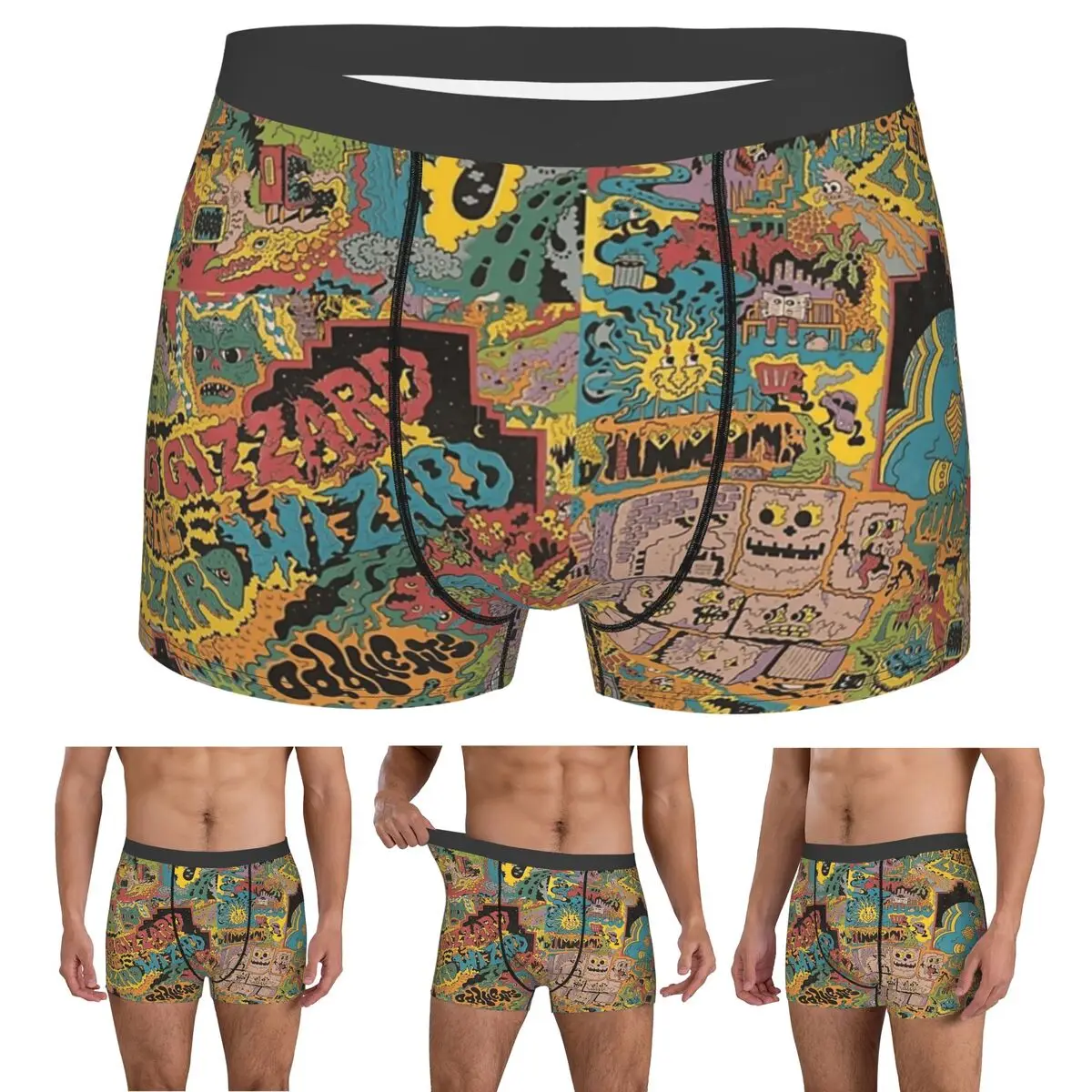 

Boxer Underpants Shorts King Gizzard And The Lizard Wizard - Oddments Panties Male Soft Underwear for Homme Man Boyfriend Gifts