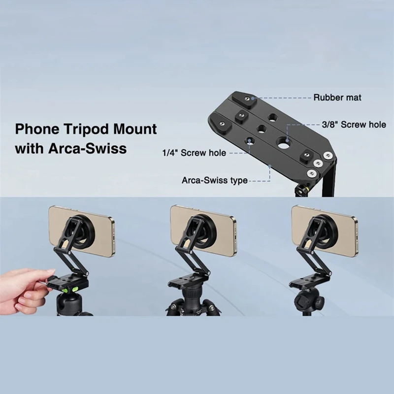 Foldable Magnetic Tripod Phone Stand Selfie Stick Smartphone Desktop Holder For Phone Photography Stand