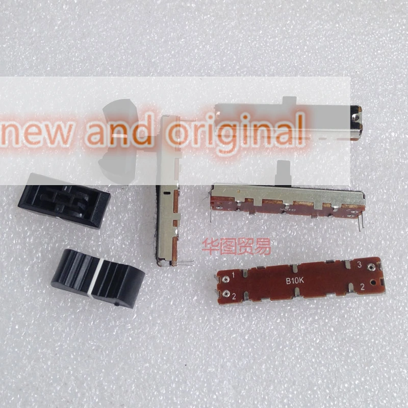 1pcs 100% new SC-302N length 45mm equalizing straight sliding potentiometer b10k handle length 10mm with dust film
