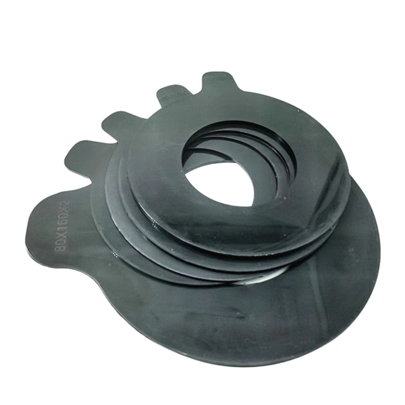 Circular Wear-Resistant Rubber Gasket Excavator Resin Gasket Non-Removable Shaft Boom Pad Bucket Pin Ultra-Thin Gasket Parts