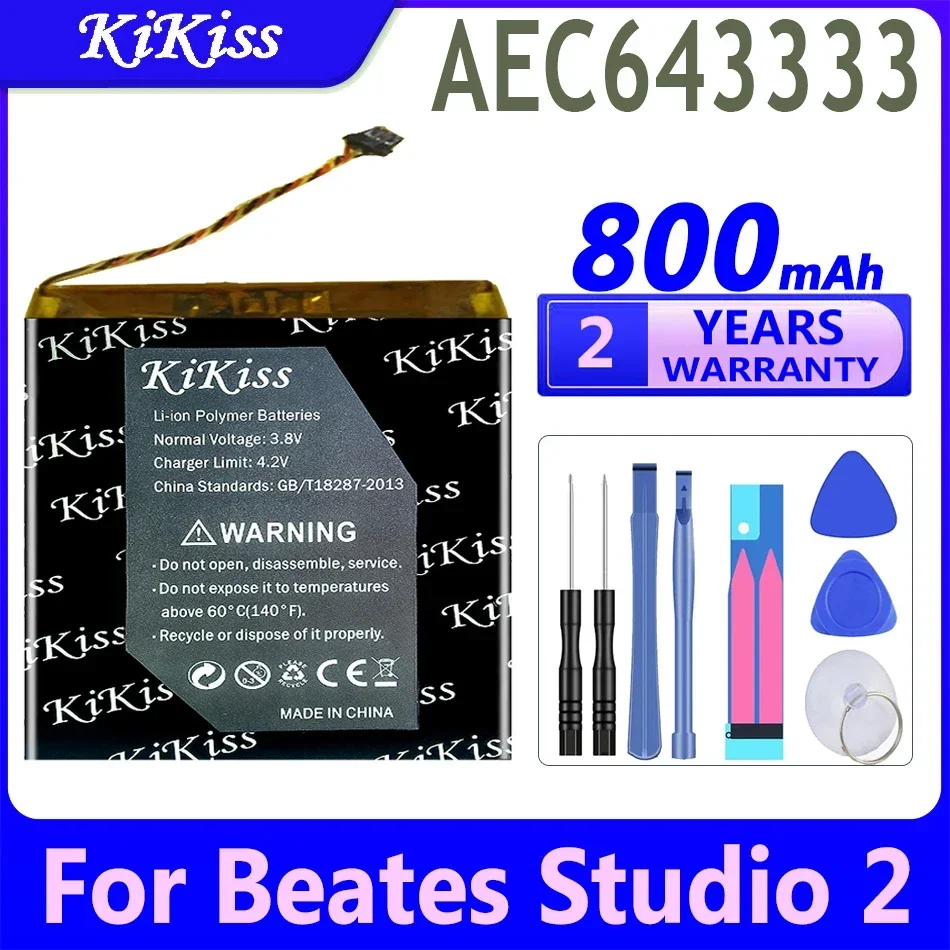 KiKiss Battery AEC353535 AEC643333 for Beats Solo 3.0 2 3 Wireless Bluetooth Headset Solo2 Solo3 Studio 2 2.0 3.7V PA-BT05