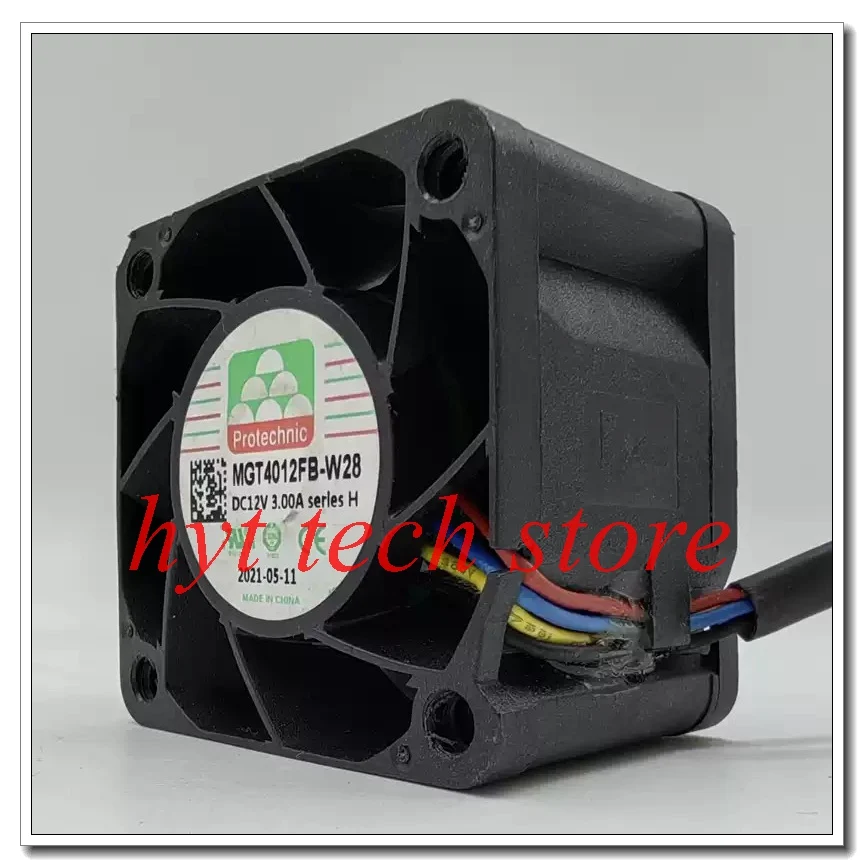 MGT4012FB-W28  4-wire PWM temperature-controlled dual-ball high-speed high-ventilation fan, 100% tested before shipment