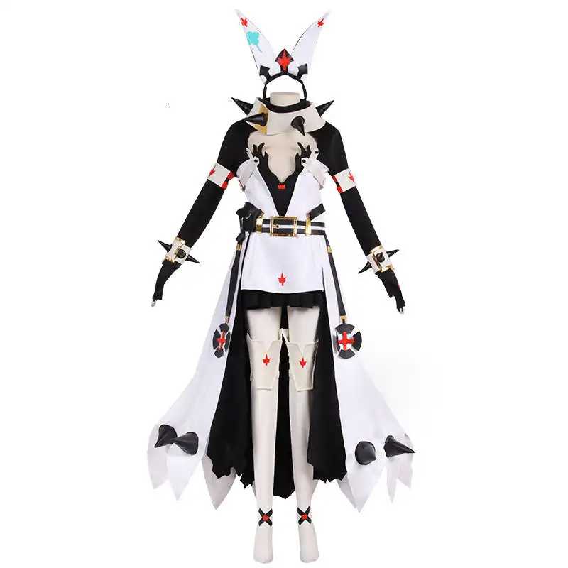 Guilty Gear Elphelt Valentine Cosplay Costume Halloween Carnival Clothes Shoes Sets