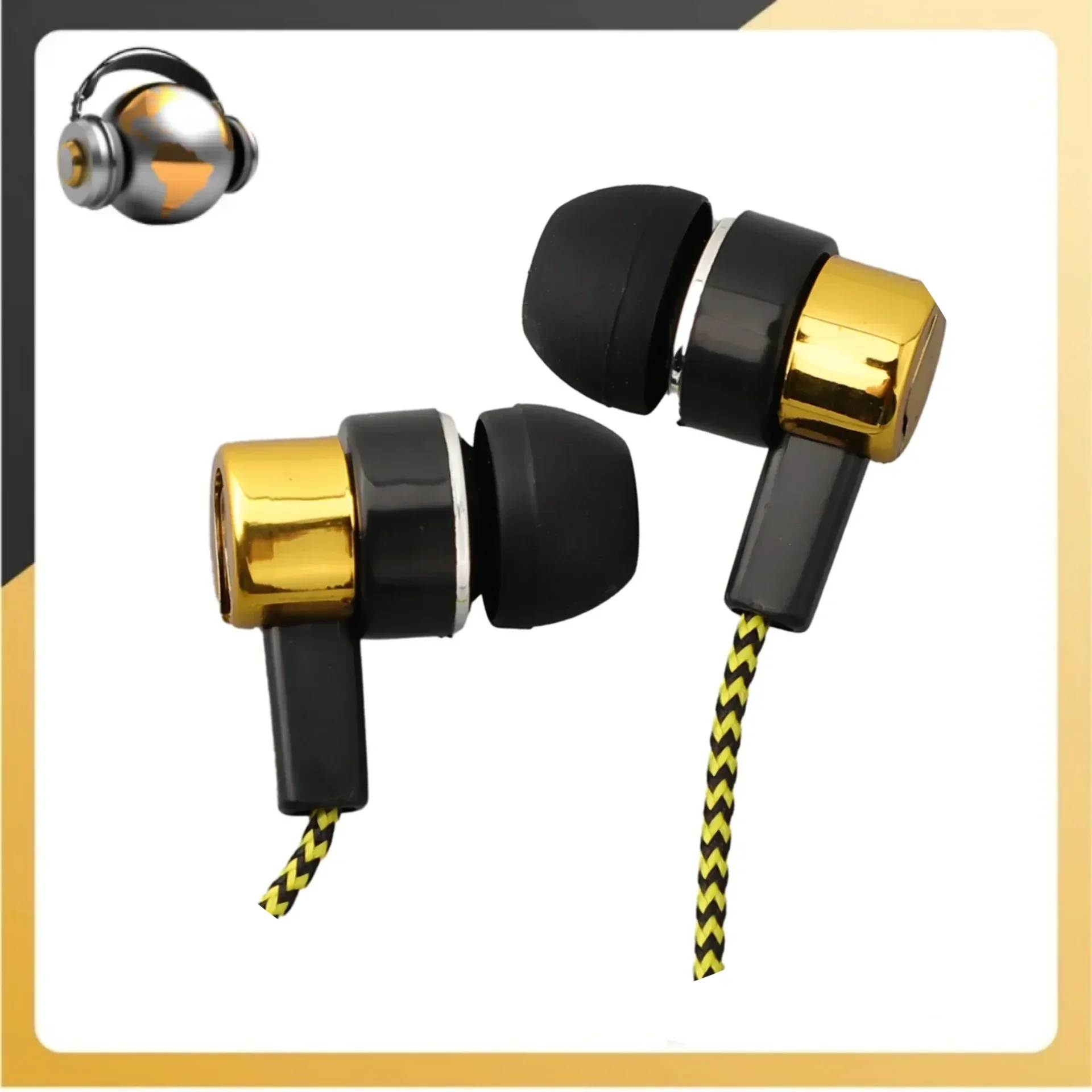 

Wired Headphones With Mic In-ear Sports Headphone 3.5 Mm Audio Jack In-Ear Stereo Earbuds Mobile Headphones For Phone Pc parts