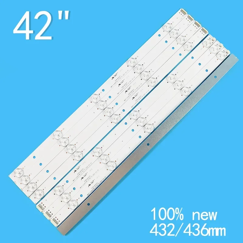 8PCS LED  for  JS-42100 BMTC KJ42D10L-ZC14F-01 KJ42D10R-ZC14F-01 KM0416DCF27A 303KJ420031 303KJ420032 LED42HS56 KJ42D10L image 2