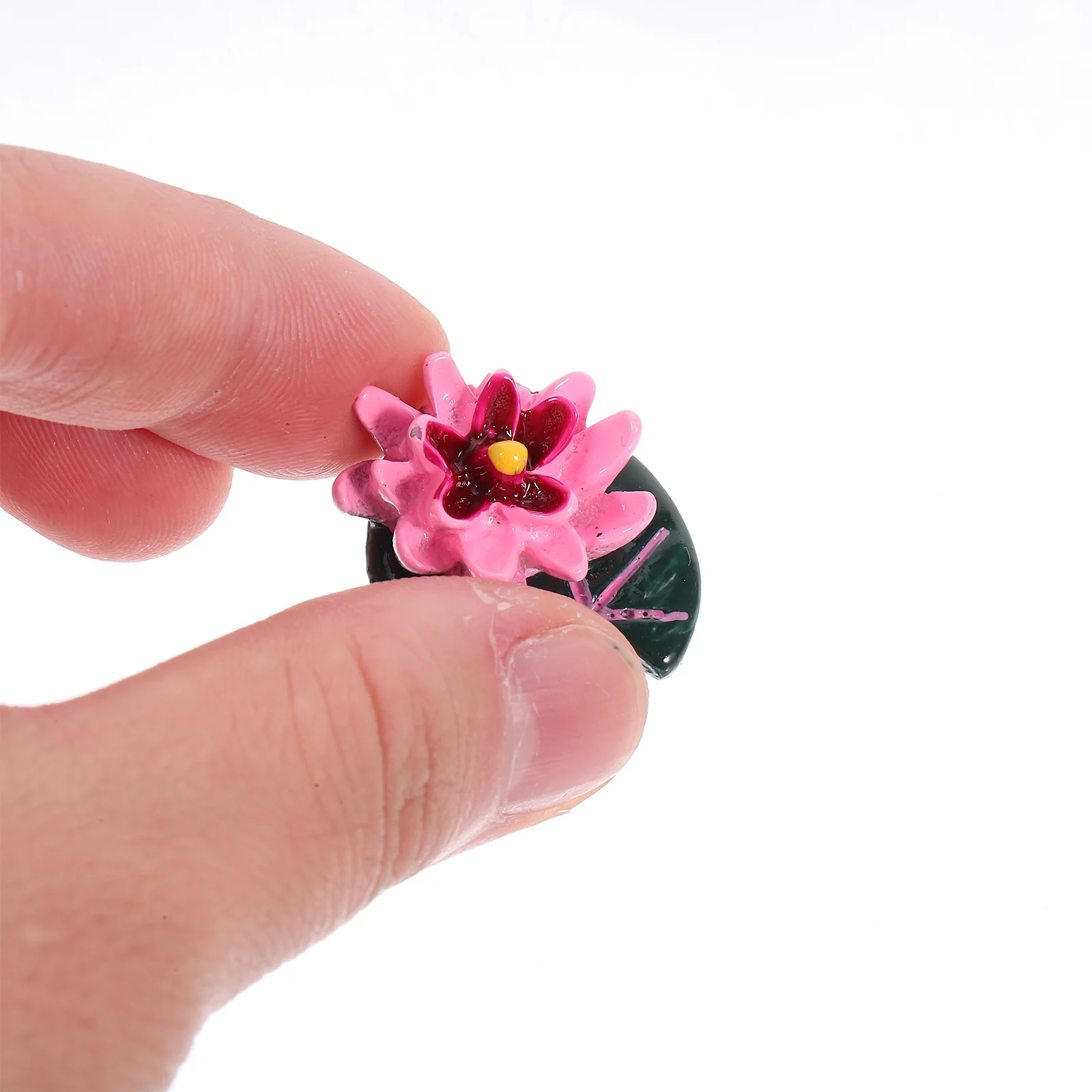 

1 set 1 Set Miniature Garden Decor Lotus Leaf Shape Ornaments Resin Micro Landscape Diy Accessories For House Cake Fish Tank