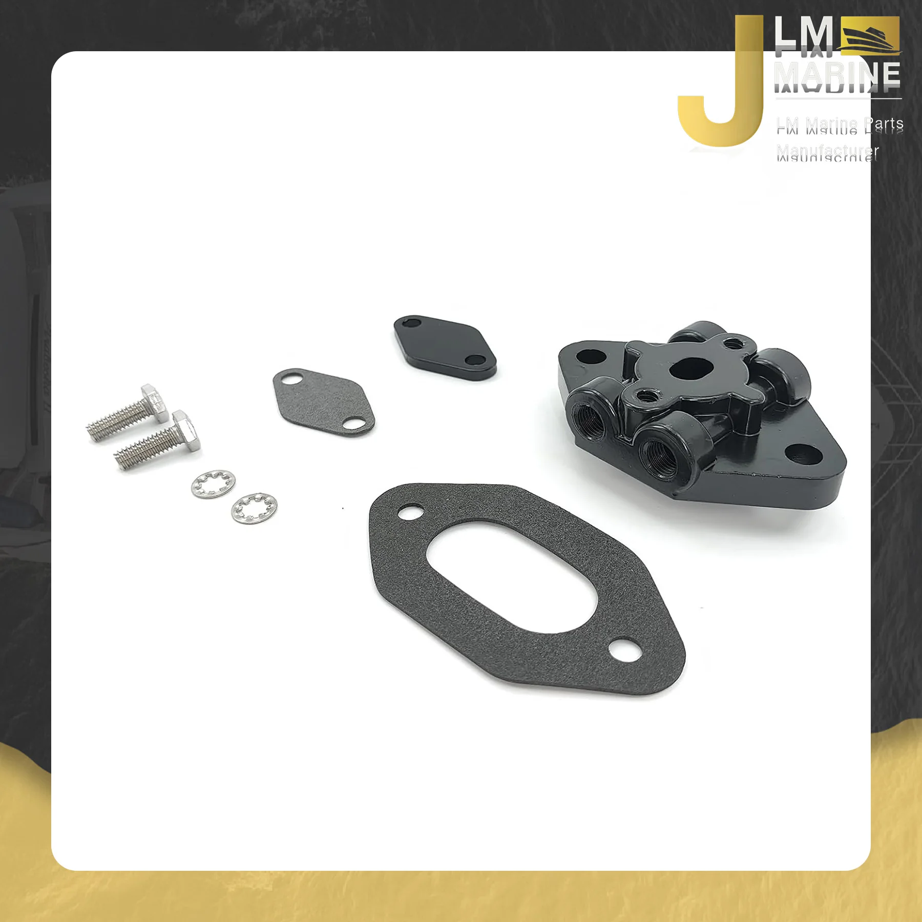JLM 8M0137703 8M0080805 for Mercruiser Alpha One Gen 2 Bravo Sterndrive Motor Hydraulic Manifold Assembly Connector Kit 98825A12