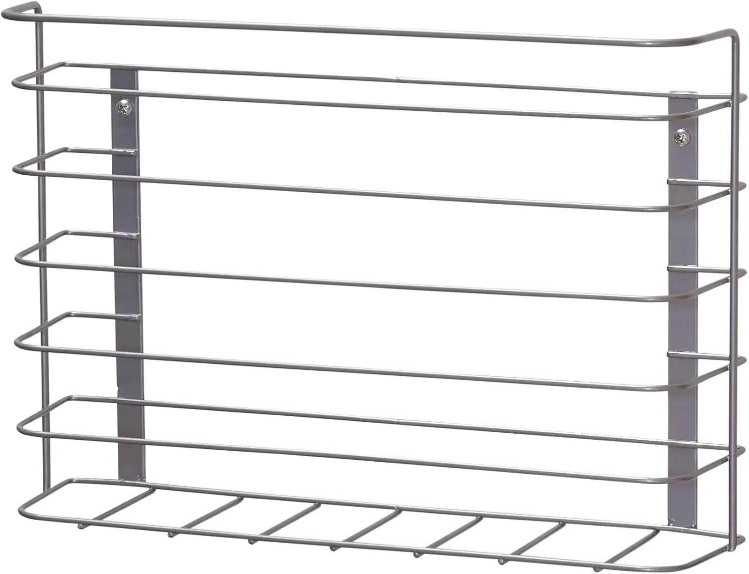 

Tall Door Mount Cabinet Organizer, Sturdy Steel Wire Frame, Elegant Nickel Powder Finish, Mounts to Solid Surface, Inclu