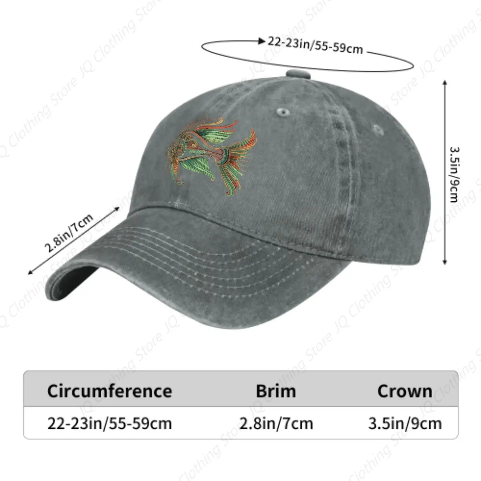 Fish Summer Classic Fashion Men Trucker Hat Cotton Breathable Women Cowboy Cap Outdoor Leisure Basketball Caps