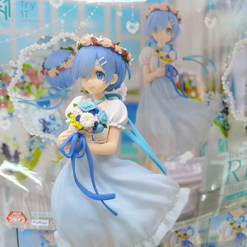 

In Stock Genuine Furyu Rio-Try-It Figure Re:Zero-Starting Life In Another World Rem Future Bride Series Collectible Figure Toy