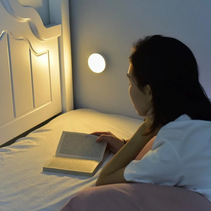 LED Night Light Cloakroom Aisle Wardrobe Emergency Pat Light Dormitory Human Body Sensor Light Charging Intelligent Induction