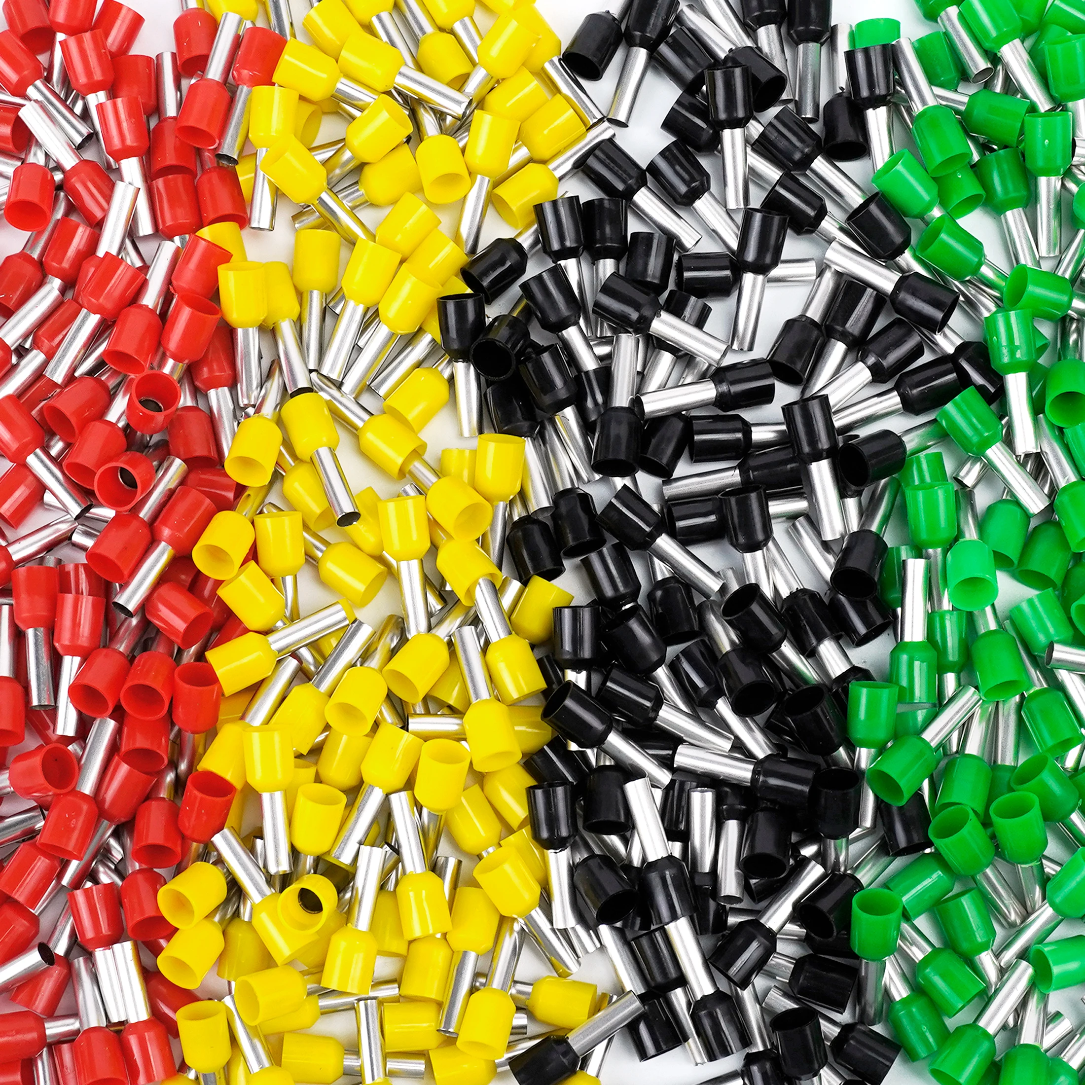 1000PCS/Pack Insulated Cord End Terminal Crimp E0508 1008 1508 7508 2508 Pressure Terminal Ferrules Crimping Terminals Tubular