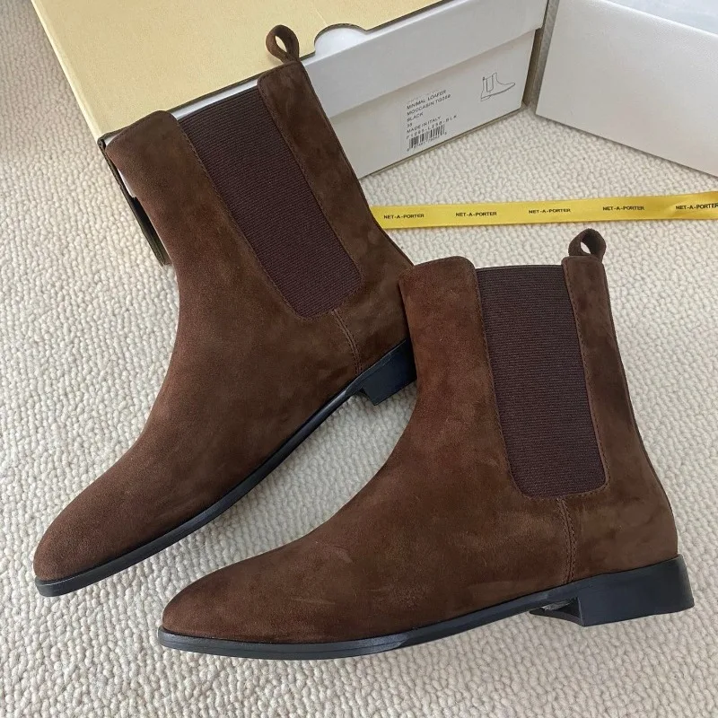 High Quality Custom Italian Imported Calfskin Classic Chelsea Boots