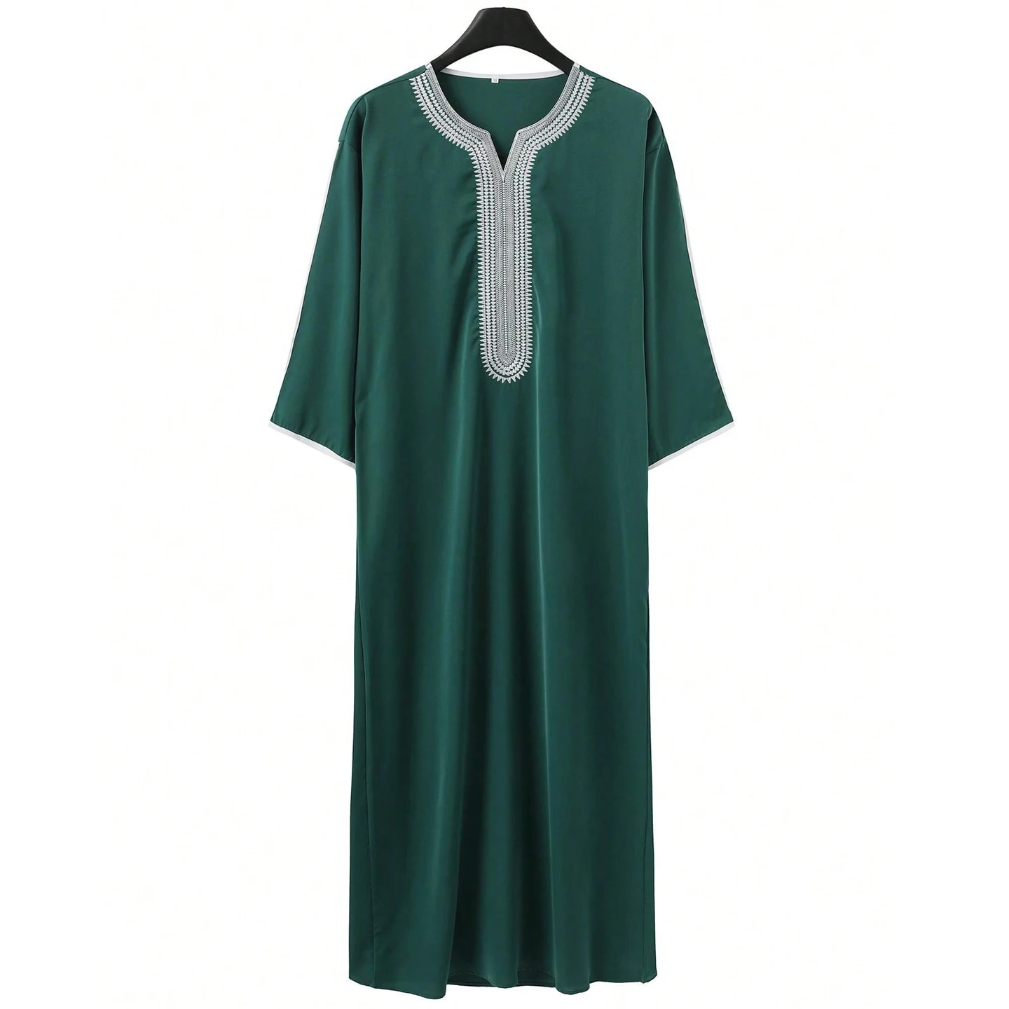 رداء رجالي مسلم فضفاض مطرز رداء عربي ثوب عرقي نمط تقليدي غير رسمي ملابس صلاة إسلامية مغربية دكتور