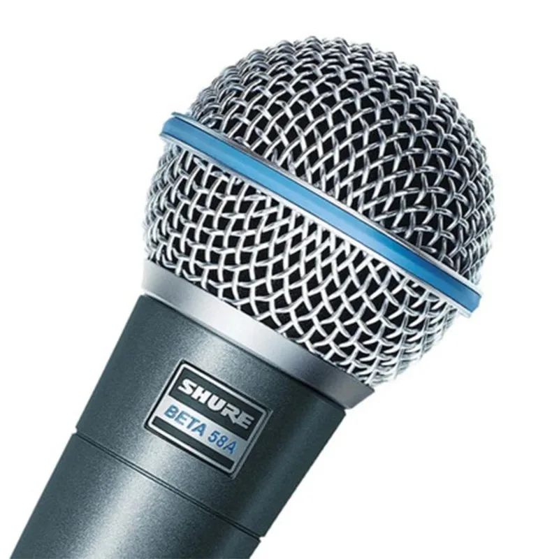 SHURE Beta 58a  Wired Microphone Super-Cardioid Dynamic Microphone Performance Live Vocals Karaoke Stage Studio Hand-held Mic