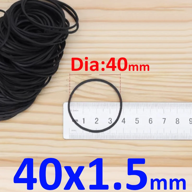 100–500 Stück schwarze Gummiband-Gummibänder für Büro, Schule, Zuhause, starke elastische Ringe