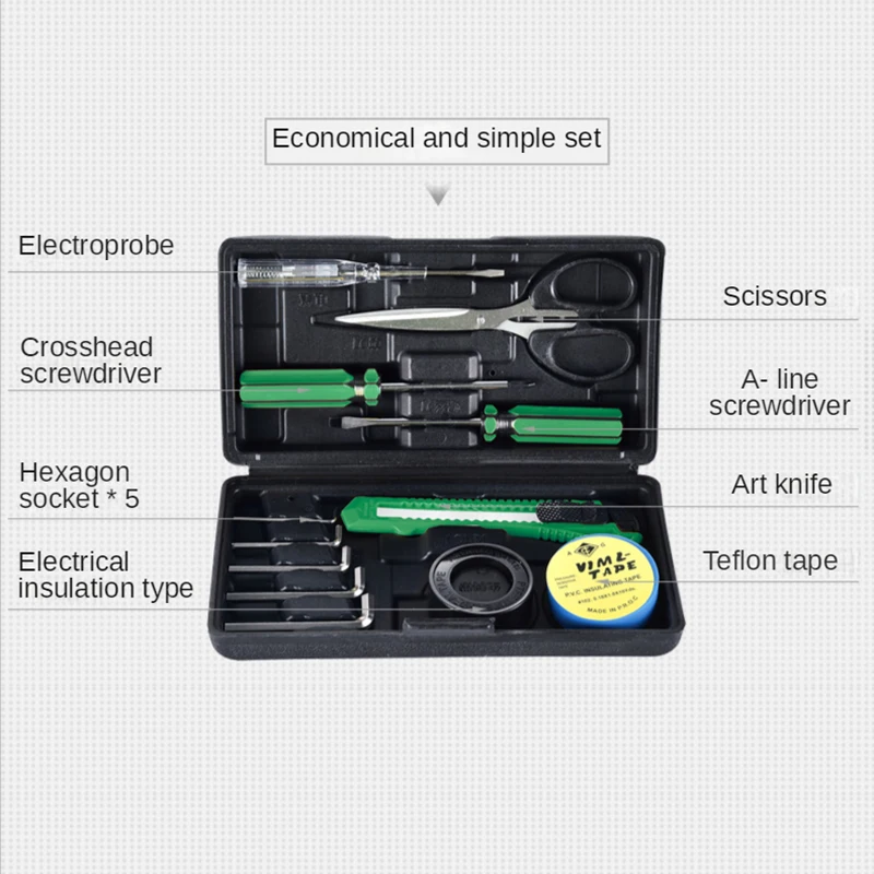 Household Hand Tool Set Hardware Electrician Special Maintenance Multi-function Tool Box Complete Set Opbergbox Household Case