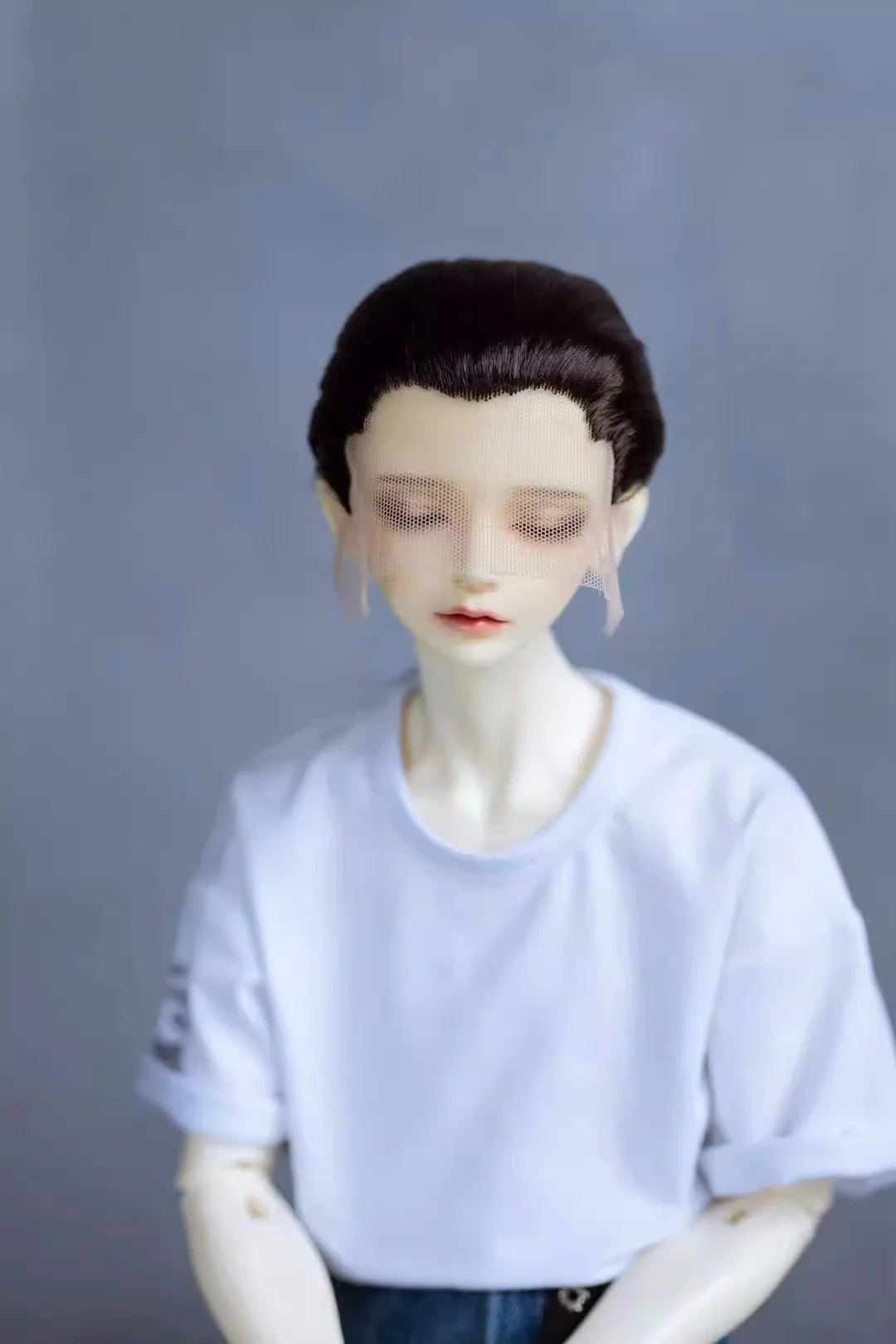 

BJD Doll Wig Blank Toys Boys 1/3 Daily Black Brown Gray Short Shapable Straight Soft Milk Silk Hair Wig Gifts Doll Accessories