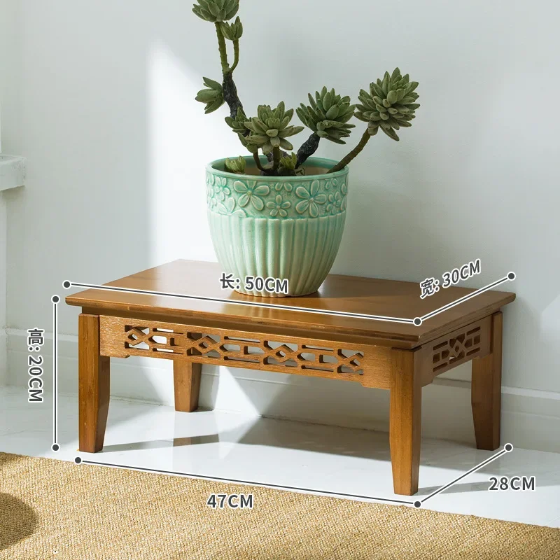 Flower shelf shelf balcony living room floor-to-ceiling interior simple decoration arrangement succulent multi-layer bamboo