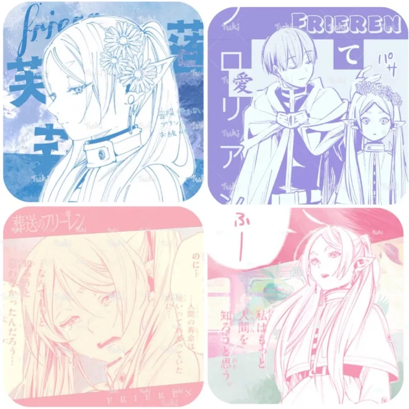 4Pcs/Pack Anime Cartoon Fans Collection Character Card Birthday Gift