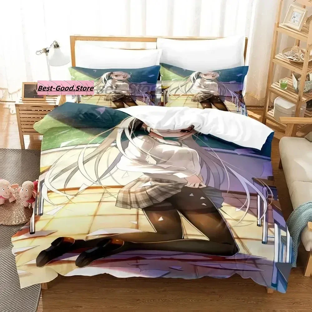 

Kasugano Sora Car Ornaments Yosuga No Sora Printed Bed Set Duvet Cover Bedding Set Linen Sheet Quilt Cover Full Queen King Size