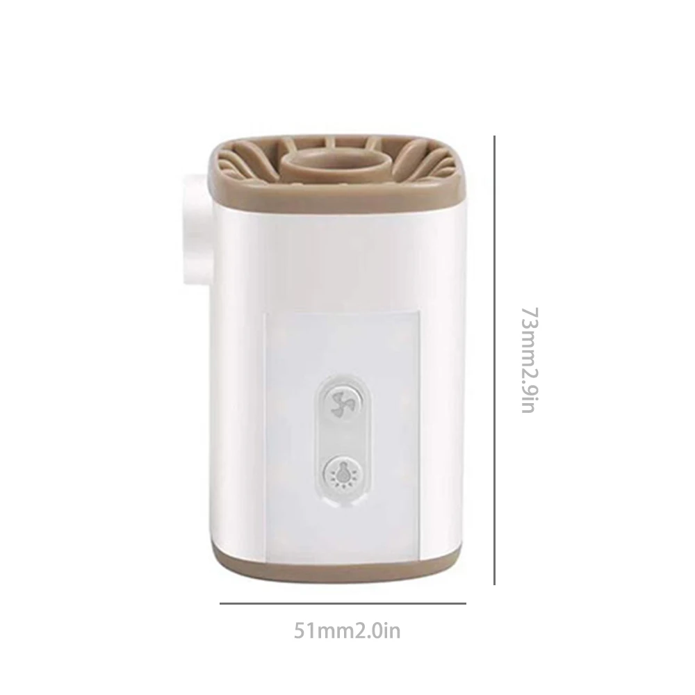 Pompa di aria elettrica senza fili portatile con luce 3600mAh USB Mini pompa ricaricabile deflatore di gonfiaggio a riempimento rapido con 4 ugelli