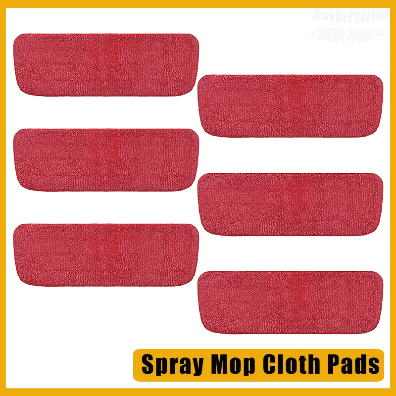 Replacement Household Cleaning Tools Spray Mop Pads Microfiber Mop Head for Wet Dry Mops Pads Washable Floor Mop Cloth