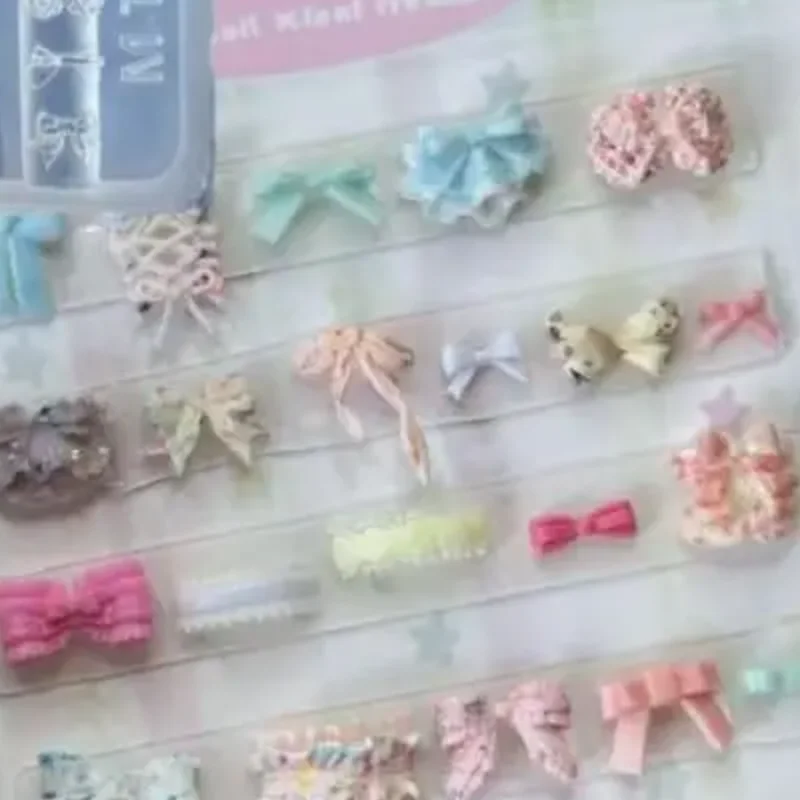 الكرتون 3D سيليكون مسمار العفن DIY القوس تصميم شفافة مسمار قالب مانيكير تصميم أداة مسمار الفن زينة